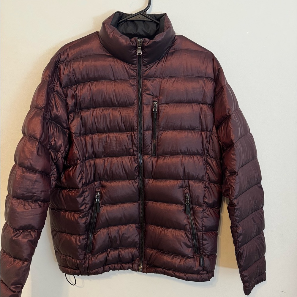 Calvin Klein lightweight Men's 	Jacket Burgundy Size M Spring/ Fall